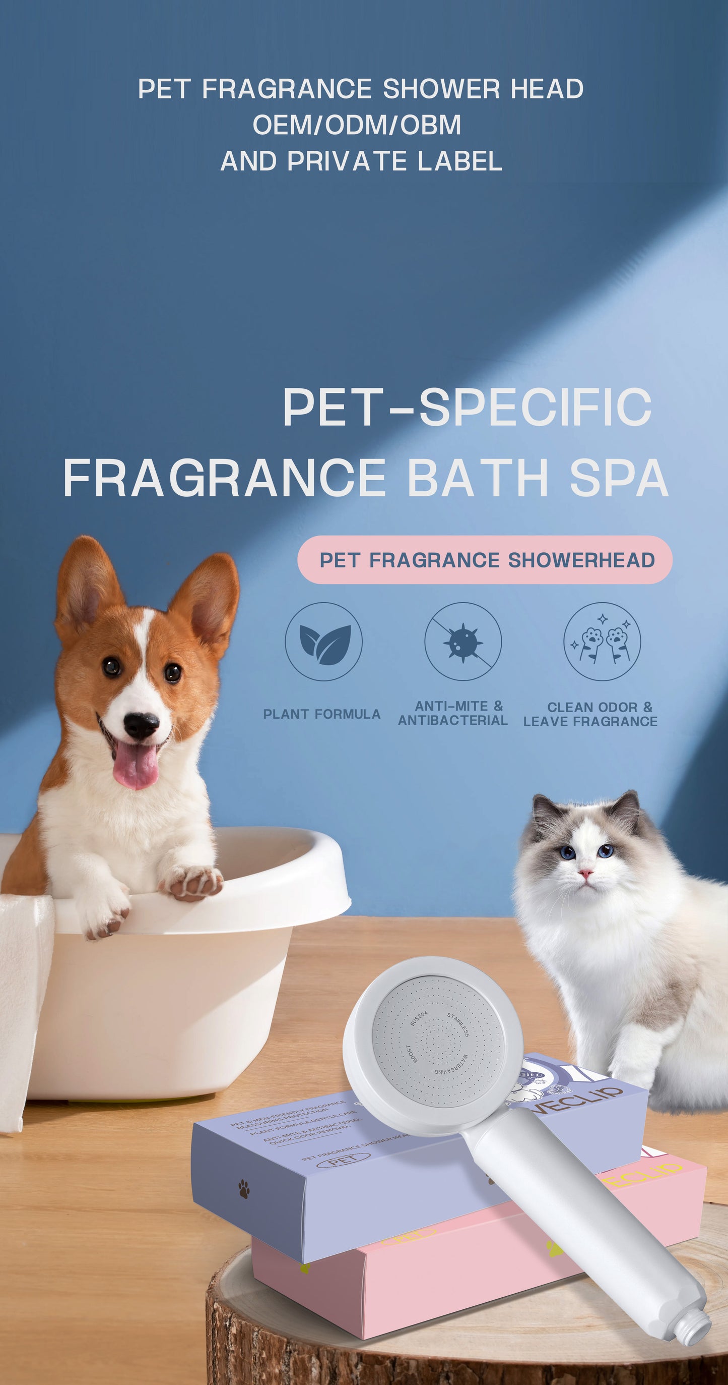 Loveclip Generation 2.0 Fragrance Showerhead For PETS OEM&ODM ONLY! (MOQ 100pcs)