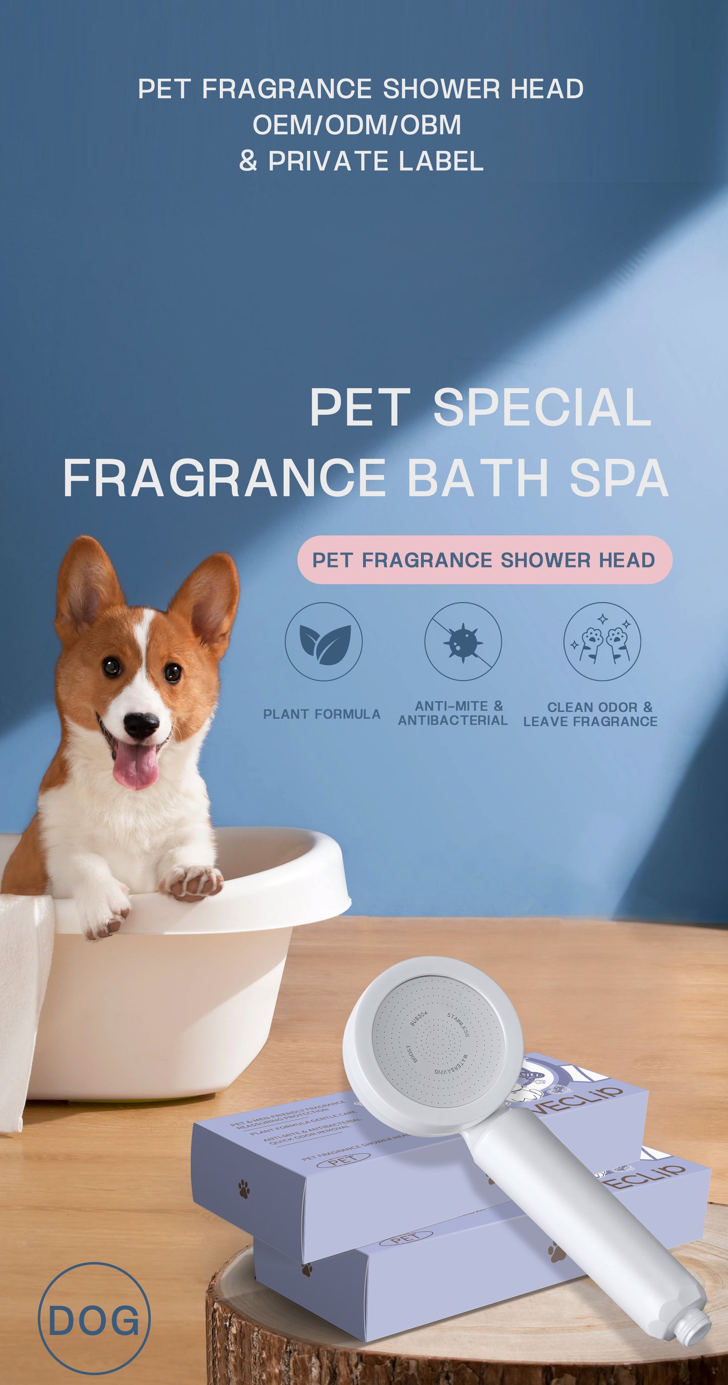 Loveclip Generation 2.0 Fragrance Showerhead For PETS OEM&ODM ONLY! (MOQ 100pcs)