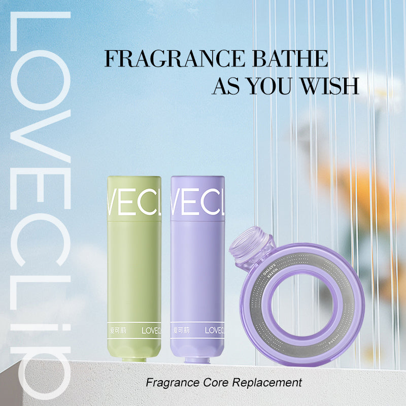 Loveclip Innovative Fragrance Shower System,Replaceable fragrance filter 3 Fragrance