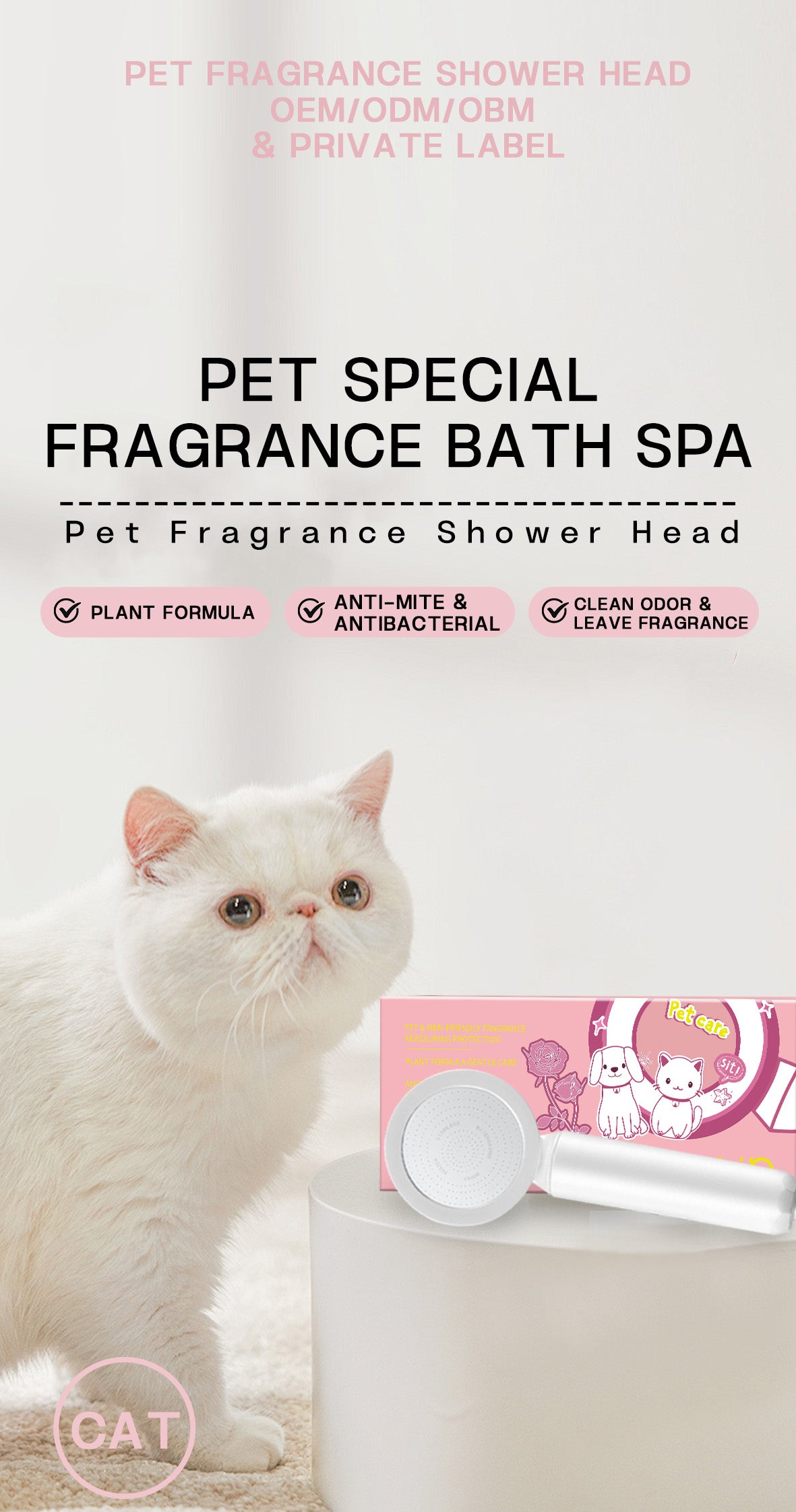 Loveclip Generation 2.0 Fragrance Showerhead For PETS OEM&ODM ONLY! (MOQ 100pcs)