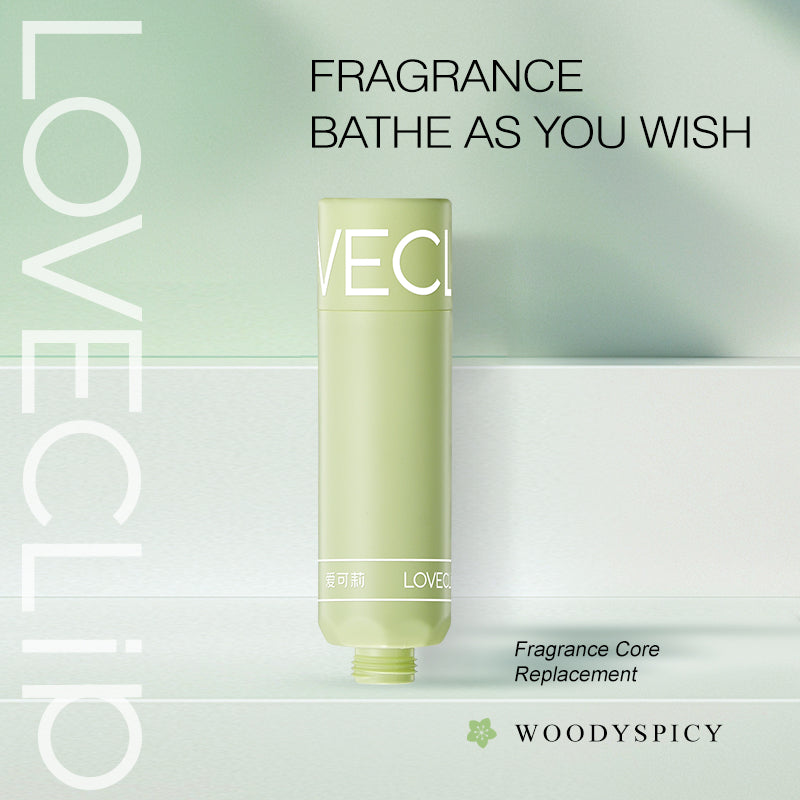 Loveclip Innovative Fragrance Shower System,Replaceable fragrance filter 3 Fragrance