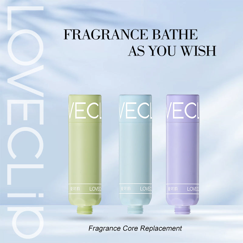 Loveclip Innovative Fragrance Shower System,Replaceable fragrance filter 3 Fragrance