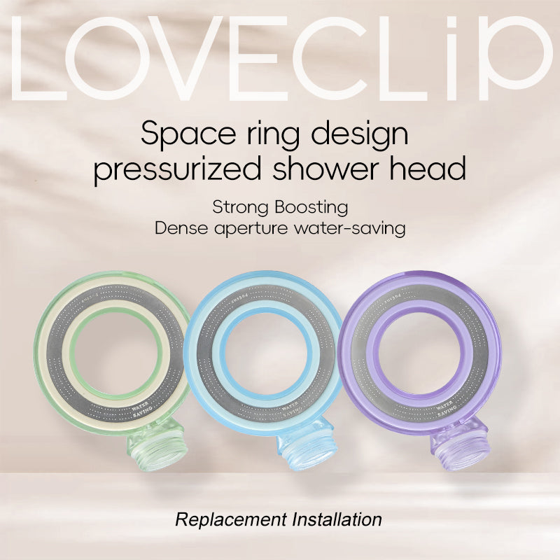 Loveclip Innovative Fragrance Shower Head Set (1* Space Ring Shower Head and 3* Different Fragrance )