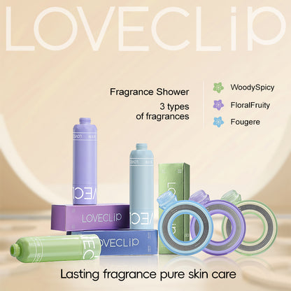 Loveclip Innovative Fragrance Shower Head Set (1* Space Ring Shower Head and 3* Different Fragrance )